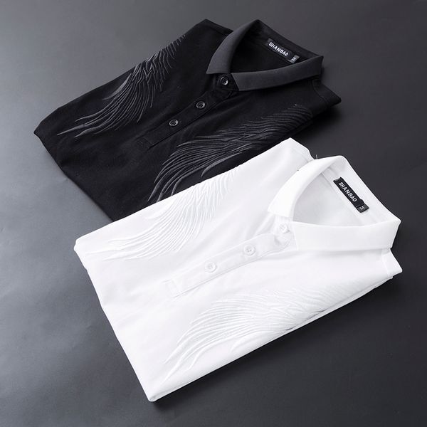 great polos 2021 new summer men polo shirts short sleeve eagle wings embroidery breathable shirt 5xl 9205 yctq, White;black
great polos 2021 new summer men polo shirts short sleeve eagle wings embroidery breathable shirt 5xl 9205 yctq, White;black