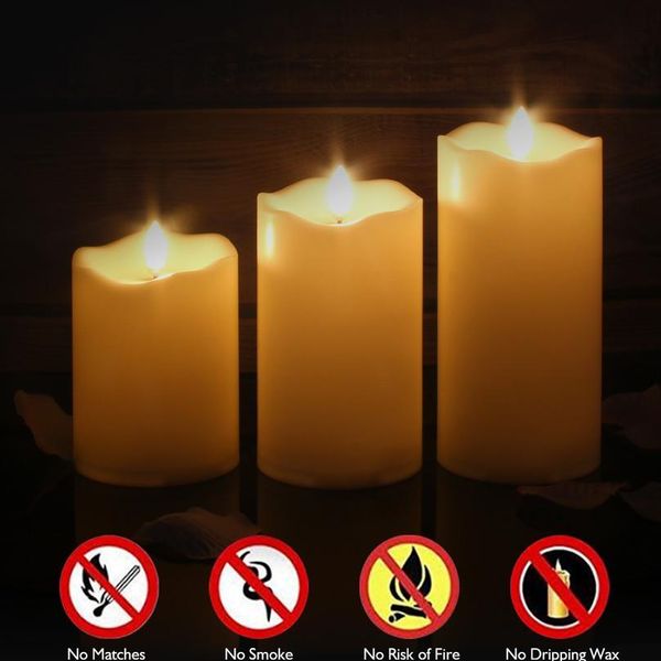 pack of 3 remote control new year candles,timed flameless led candle light valentine's day party home decor easte qyljol
pack of 3 remote control new year candles,timed flameless led candle light valentine's day party home decor easte qyljol