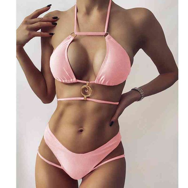 women's swimwear women solid bikini 2021 two piece swimsuit lace up bikinis set summer swim suit brazilian beachwear for fema, White;black
women's swimwear women solid bikini 2021 two piece swimsuit lace up bikinis set summer swim suit brazilian beachwear for fema, White;black