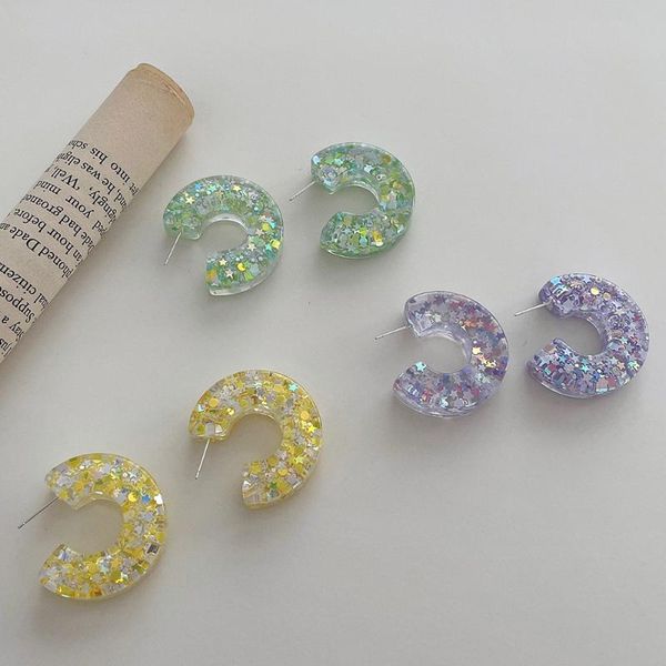 hoop & huggie 2021 korea geometric c-shaped colorful transparent acrylic earrings shiny star earring for women aesthetic jewelry, Golden;silver
hoop & huggie 2021 korea geometric c-shaped colorful transparent acrylic earrings shiny star earring for women aesthetic jewelry, Golden;silver