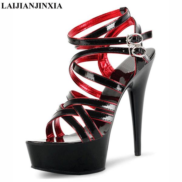 dress shoes laijianjinxia crystal sandals 15cm high-heeled platform gladiator dance women's clubbing high heels, Black
dress shoes laijianjinxia crystal sandals 15cm high-heeled platform gladiator dance women's clubbing high heels, Black