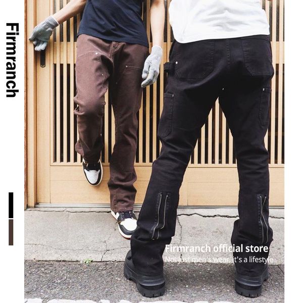 men's jeans firmranch men/women brown & black kenijima for men 2021 high street side vu jade slim boyfriend vibe gallery pants, Blue
men's jeans firmranch men/women brown & black kenijima for men 2021 high street side vu jade slim boyfriend vibe gallery pants, Blue