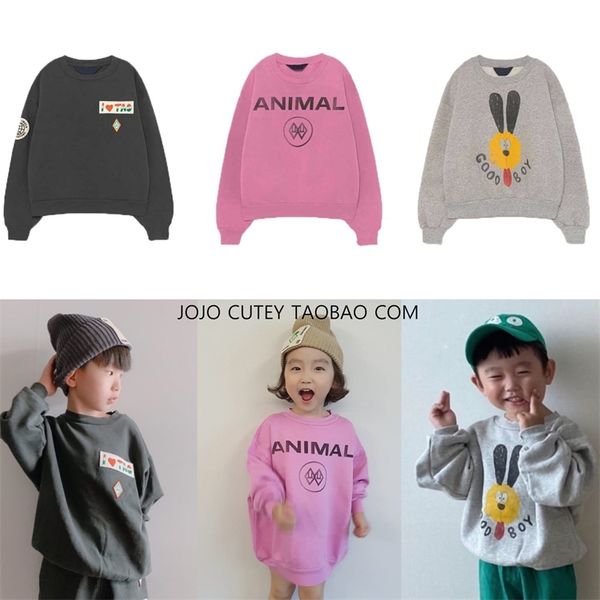 ins2020 autumn winter new tao series boys and girls' cotton loose pullover top, Black
ins2020 autumn winter new tao series boys and girls' cotton loose pullover top, Black