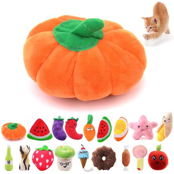 cat toys 1pcs plush pet funny cartoon cute fruit bite resistant squeaky toy chew for cats
cat toys 1pcs plush pet funny cartoon cute fruit bite resistant squeaky toy chew for cats