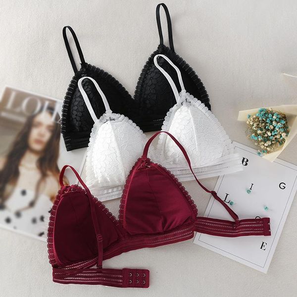 women seamless lace bra women wireless bralette underwear lingerie female bras, Red;black
women seamless lace bra women wireless bralette underwear lingerie female bras, Red;black