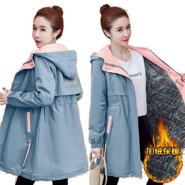 women's trench coats coat female autumn winter fashion windbreaker plus velvet hooded outwear s youth designer women clothes trench jr, Tan;black
women's trench coats coat female autumn winter fashion windbreaker plus velvet hooded outwear s youth designer women clothes trench jr, Tan;black