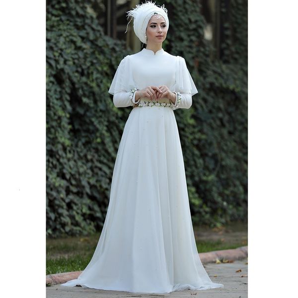 2021 new muslim wedding es with hijab a-line long sleeves applique chiffon floor-length arabic gelinlik in dubia robe de marie 3599, White
2021 new muslim wedding es with hijab a-line long sleeves applique chiffon floor-length arabic gelinlik in dubia robe de marie 3599, White