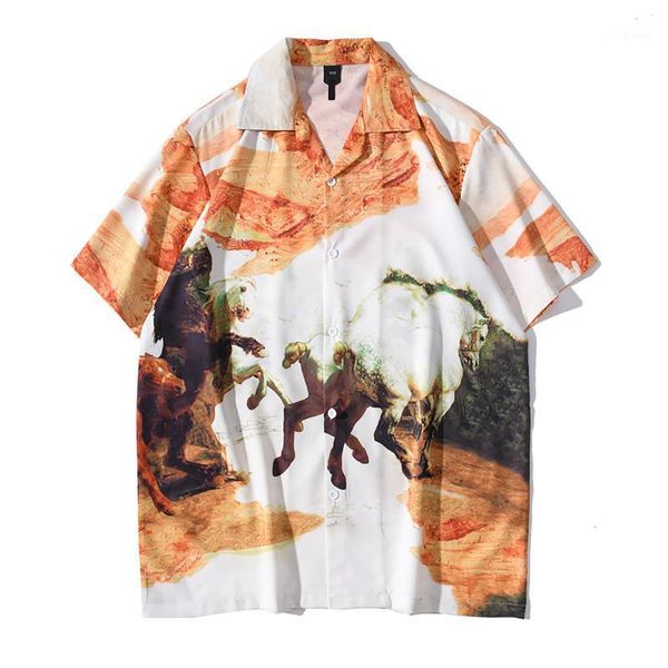 camicia stampata con cardigan da spiaggia 2021 beach loose couple buttoned blouse printed short shirt men's casual shirts, White;black
camicia stampata con cardigan da spiaggia 2021 beach loose couple buttoned blouse printed short shirt men's casual shirts, White;black