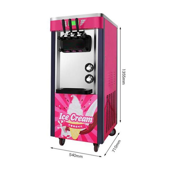 ice cream making machine commercial soft 3 flavors vertical maker for dessert shop
ice cream making machine commercial soft 3 flavors vertical maker for dessert shop