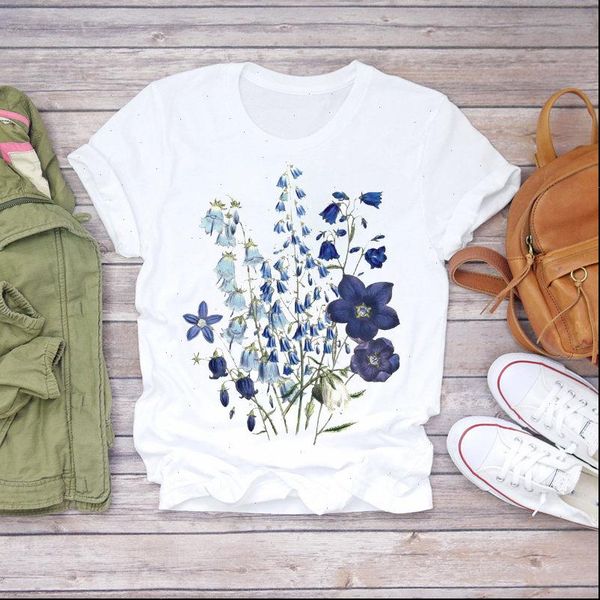 women t shirt 2021 summer short sleeve floral flower leisure lady t shirts t shirt ladies womens graphic female tee, White
women t shirt 2021 summer short sleeve floral flower leisure lady t shirts t shirt ladies womens graphic female tee, White