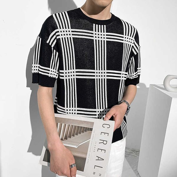 summer knitted plaid t shirt men short sleeve loose casual t-shirt street wear social harajuku hip-hop t shirts o-neck tees 210527, White;black
summer knitted plaid t shirt men short sleeve loose casual t-shirt street wear social harajuku hip-hop t shirts o-neck tees 210527, White;black