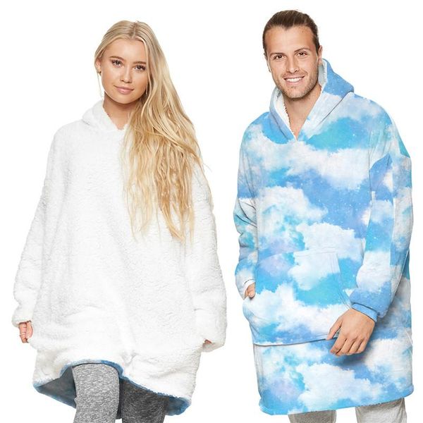 women's hoodies & sweatshirts couple prints blanket hooded hoodie winter women men soft warm plush wearable oversized with front pocket, Black
women's hoodies & sweatshirts couple prints blanket hooded hoodie winter women men soft warm plush wearable oversized with front pocket, Black