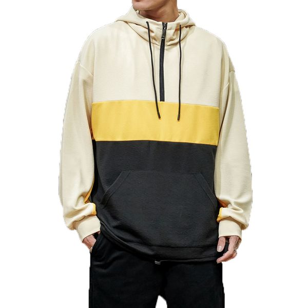 2021 new autumn contrast color of casual boy sweatpants cut hiphop hoodies with hoodie pullover m0se, Black
2021 new autumn contrast color of casual boy sweatpants cut hiphop hoodies with hoodie pullover m0se, Black