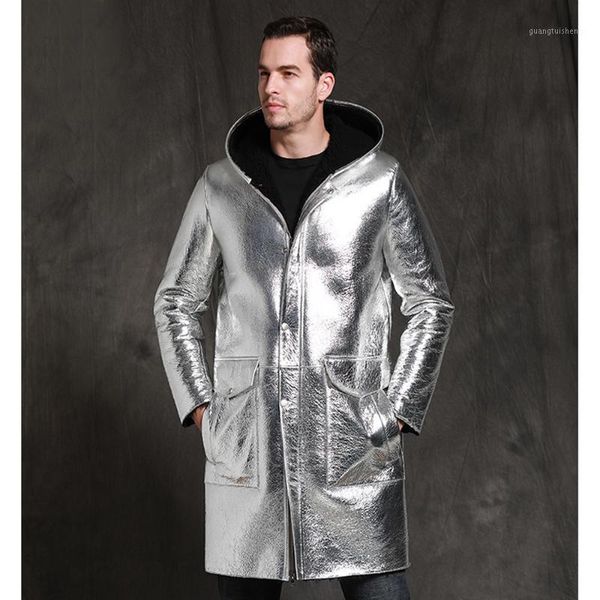 silver sheepskin sani fur shearling long slim warm real coat men winter hooded genuine leather clothing men's & faux, Black
silver sheepskin sani fur shearling long slim warm real coat men winter hooded genuine leather clothing men's & faux, Black