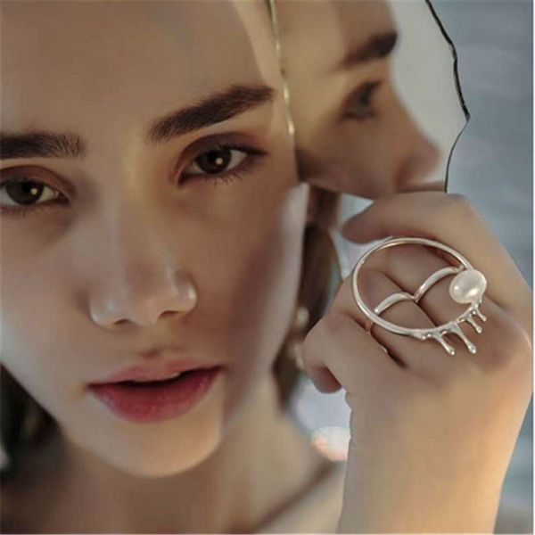 hbp cool wind open double ins net red fashion personality water drop pearl metal ring female, Silver
hbp cool wind open double ins net red fashion personality water drop pearl metal ring female, Silver