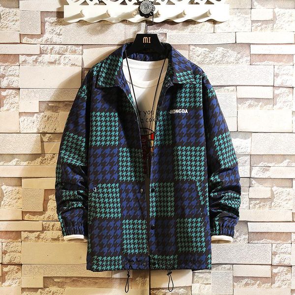 men's jackets casual england style shirt jacket 2021 plaid green brand baseball clothes plus oversize m-5xl, Black;brown
men's jackets casual england style shirt jacket 2021 plaid green brand baseball clothes plus oversize m-5xl, Black;brown