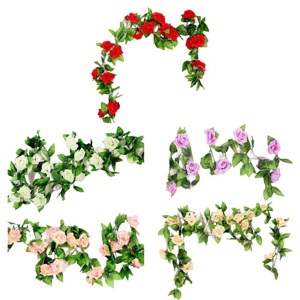 decorative flowers & wreaths 2pc artificial rose vine hanging wall decoration rattan fake plants leaves garland garden wedding romantic
decorative flowers & wreaths 2pc artificial rose vine hanging wall decoration rattan fake plants leaves garland garden wedding romantic