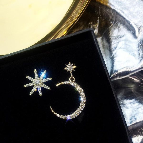 stud women earrings micro-inlaid craftsmanship full rhinestone star moon shape personality fashion ear studs, Golden;silver
stud women earrings micro-inlaid craftsmanship full rhinestone star moon shape personality fashion ear studs, Golden;silver