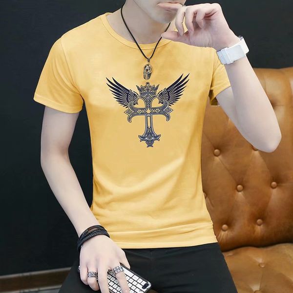 chrome/hearts tees men's short round neck summer student's t-shirt trendy slim white half sleeve bottom shirt
chrome/hearts tees men's short round neck summer student's t-shirt trendy slim white half sleeve bottom shirt