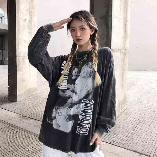 women's t-shirt camiseta de rua do casal pulôver estilo gótico harajuku da camisola tamanho gran punk retro tendência cqc6, White
women's t-shirt camiseta de rua do casal pulôver estilo gótico harajuku da camisola tamanho gran punk retro tendência cqc6, White