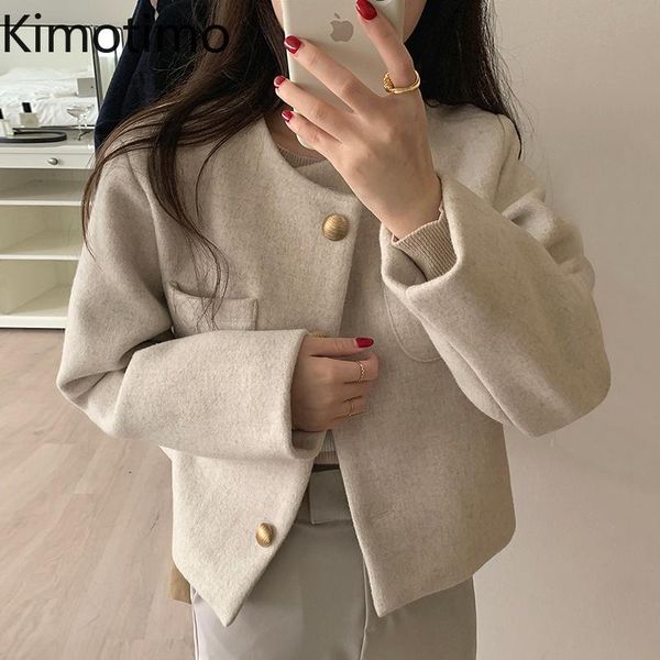women's jackets kimotimo women woolen short coats korean chi o-neck double breasted metal button jacket autumn winter long sleeve solid, Black;brown
women's jackets kimotimo women woolen short coats korean chi o-neck double breasted metal button jacket autumn winter long sleeve solid, Black;brown