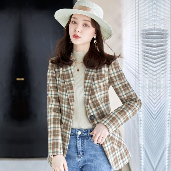 women's suits & blazers houndstooth suit jacket for women 2021 spring and autumn korean style british fried street retro casual small t, White;black
women's suits & blazers houndstooth suit jacket for women 2021 spring and autumn korean style british fried street retro casual small t, White;black