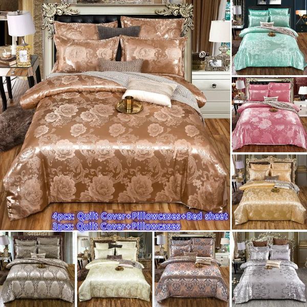 bedding sets luxury 3 or 4pcs set satin jacquard duvet cover with zipper closure quilt cover+pillowcases+bed sheet 200*230 size
bedding sets luxury 3 or 4pcs set satin jacquard duvet cover with zipper closure quilt cover+pillowcases+bed sheet 200*230 size
