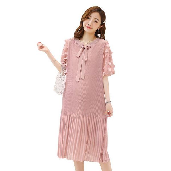 maternity dresses little daughter-in-law summer dress short-sleeved pleated chiffon, White
maternity dresses little daughter-in-law summer dress short-sleeved pleated chiffon, White