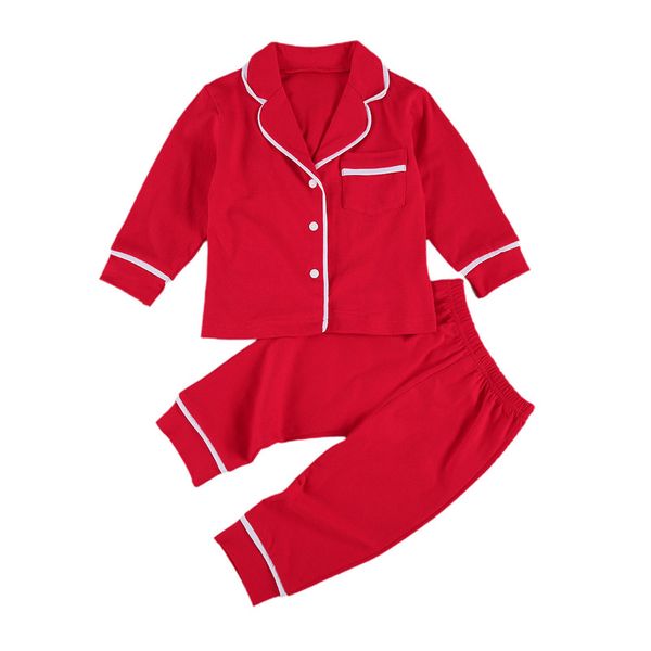 1-5t toddler kid baby boy girl 2 piece pajama sets long sleeve lapel buttons shirt long pant casual homewear clothes set, White
1-5t toddler kid baby boy girl 2 piece pajama sets long sleeve lapel buttons shirt long pant casual homewear clothes set, White