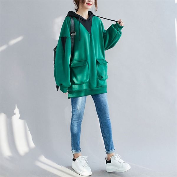 plus size women hoodies & sweatshirts casual patchwork colors thickening warm o-neck cotton fashion pullover 210531, Black
plus size women hoodies & sweatshirts casual patchwork colors thickening warm o-neck cotton fashion pullover 210531, Black