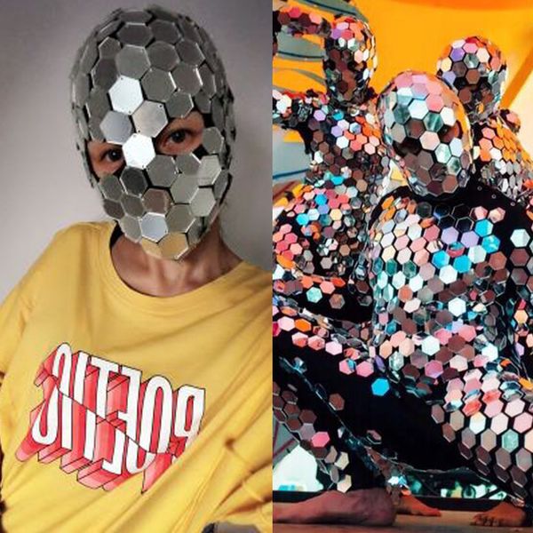american mirror clothing silver lens head cover puff bar dj wear mirror accessories funny halloween costume gogo dancer headwear, Black;red
american mirror clothing silver lens head cover puff bar dj wear mirror accessories funny halloween costume gogo dancer headwear, Black;red