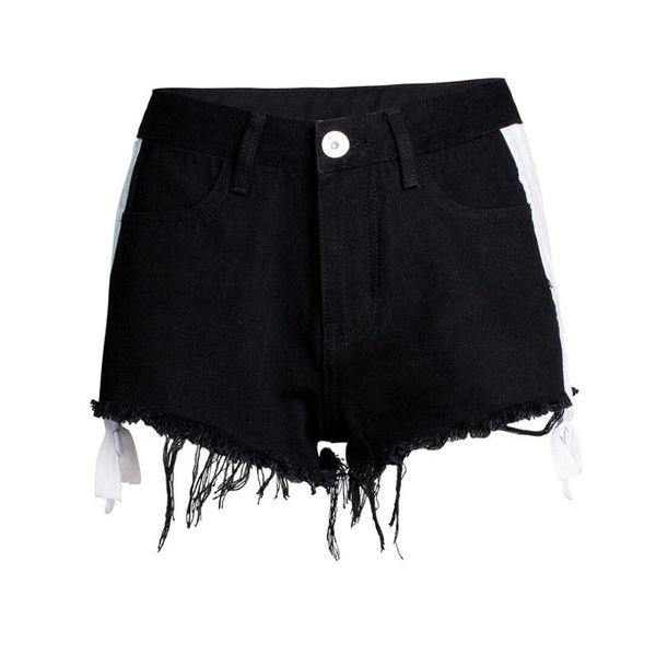 women's shorts logami both side zipper woman cotton summer for women casual denim short jeans, White;black
women's shorts logami both side zipper woman cotton summer for women casual denim short jeans, White;black