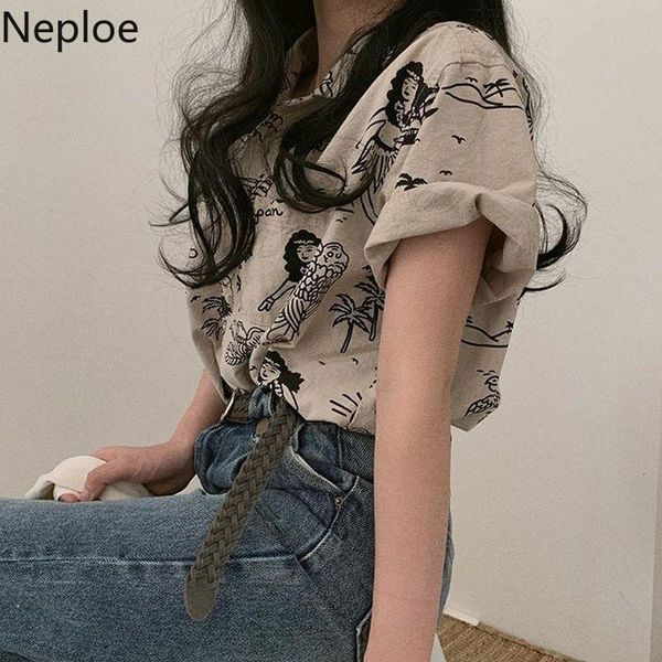 neploe korean shirts short sleeve and blouses funny print vintage women blouse loose casual student blusas femme shirt, White
neploe korean shirts short sleeve and blouses funny print vintage women blouse loose casual student blusas femme shirt, White