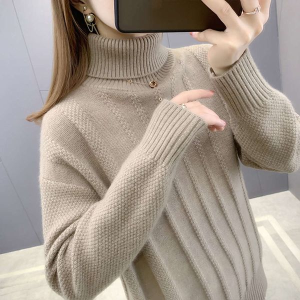 women's pullover high neck sweater loose, the new thickened base shirt of korean series 2021 is versatile in autumn and winter, White;black
women's pullover high neck sweater loose, the new thickened base shirt of korean series 2021 is versatile in autumn and winter, White;black