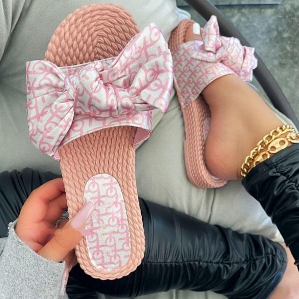 women slippers 2021 spring summer new color printed bow women flat non-slip durable beach slippers casual versatile home sandals, Black
women slippers 2021 spring summer new color printed bow women flat non-slip durable beach slippers casual versatile home sandals, Black