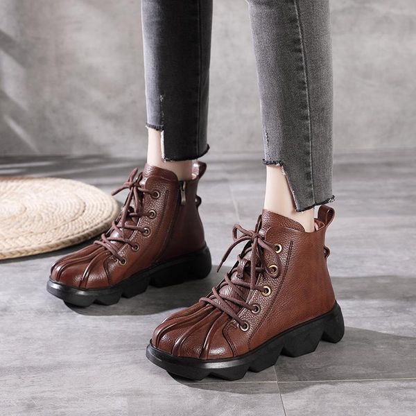 boots female women shoes ankle 2021 autumn british 100% genuine leather thick with short motorcycle, Black
boots female women shoes ankle 2021 autumn british 100% genuine leather thick with short motorcycle, Black