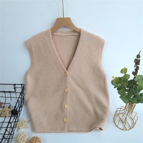 women's knits & tees ladies sweater vest 2021 autumn and winter fashion style v-neck solid color knitted loose casual all-match, White
women's knits & tees ladies sweater vest 2021 autumn and winter fashion style v-neck solid color knitted loose casual all-match, White