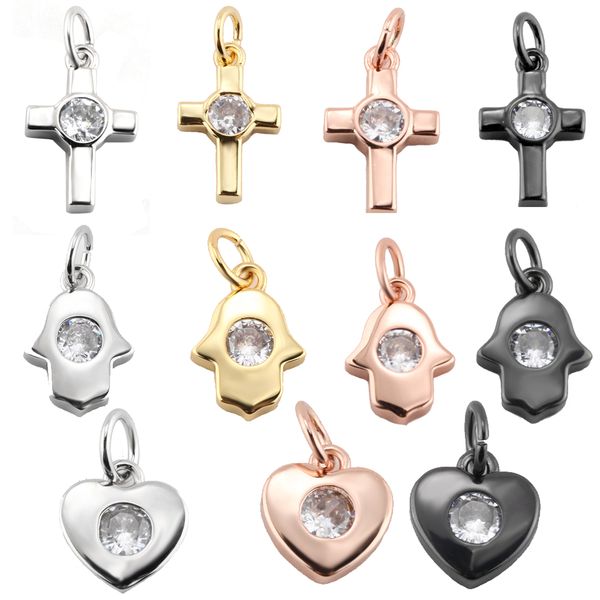 charm charms for jewelry making supplies gold heart cross hand diy earring bracelet necklace metal copper cz zircon accessories, Bronze;silver
charm charms for jewelry making supplies gold heart cross hand diy earring bracelet necklace metal copper cz zircon accessories, Bronze;silver