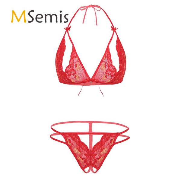 womens lace lingerie suit strawberry pattern two-piece underwear halter neck see-through bra with crotchless g-string panties
womens lace lingerie suit strawberry pattern two-piece underwear halter neck see-through bra with crotchless g-string panties