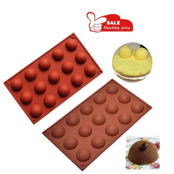 cake tools drop silicone 15 cavity half ball mould diy chocolate cupcake muffin baking mold
cake tools drop silicone 15 cavity half ball mould diy chocolate cupcake muffin baking mold