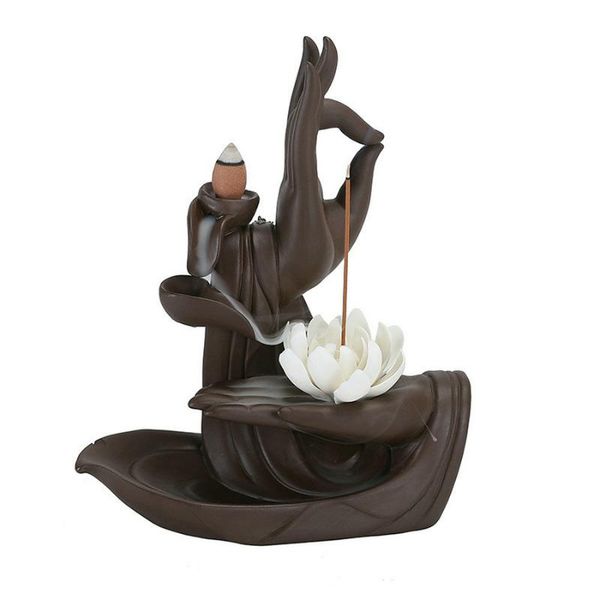 fragrance lamps ceramic smoke backflow incense burner holder buddha lotus for home decoration
fragrance lamps ceramic smoke backflow incense burner holder buddha lotus for home decoration