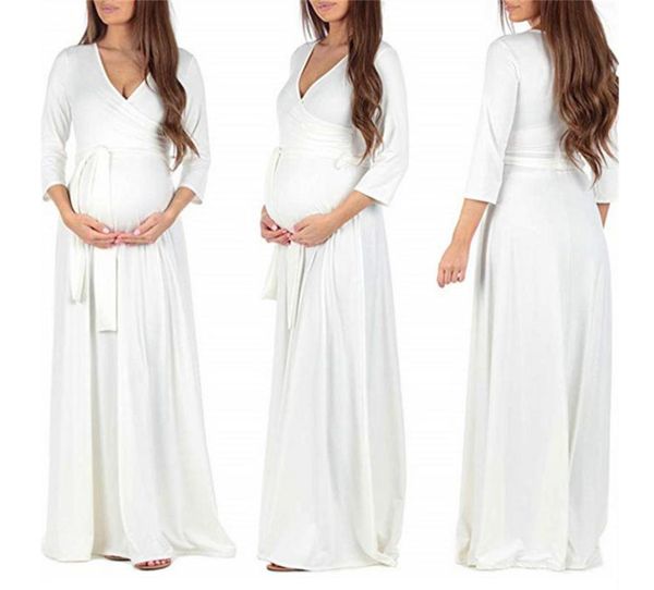 women's plus size long sleeve slash-neck solid ruffles maternity dress strapless casual wrap dress elastic summer, White
women's plus size long sleeve slash-neck solid ruffles maternity dress strapless casual wrap dress elastic summer, White