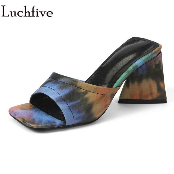 slippers block high heels open toe shoes woman plus size outwear flora ladies slides zapatos de mujer, Black
slippers block high heels open toe shoes woman plus size outwear flora ladies slides zapatos de mujer, Black