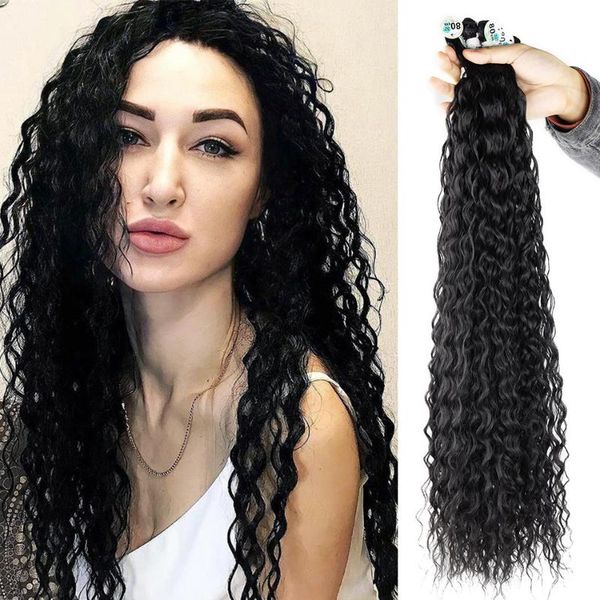 human ponytails afro curls kinky curly hair bundles synthetic water wave weaving for braid extensions black brown 100g/3pcs ins trends anjo
human ponytails afro curls kinky curly hair bundles synthetic water wave weaving for braid extensions black brown 100g/3pcs ins trends anjo