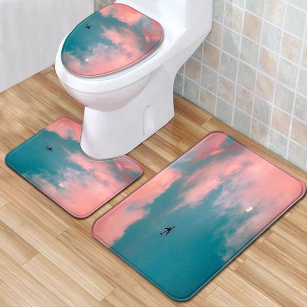 bath mats 3pcs/set pink sky pattern mat set anti slip carpet doormat bathroom cover toilet seat rug accessories for
bath mats 3pcs/set pink sky pattern mat set anti slip carpet doormat bathroom cover toilet seat rug accessories for