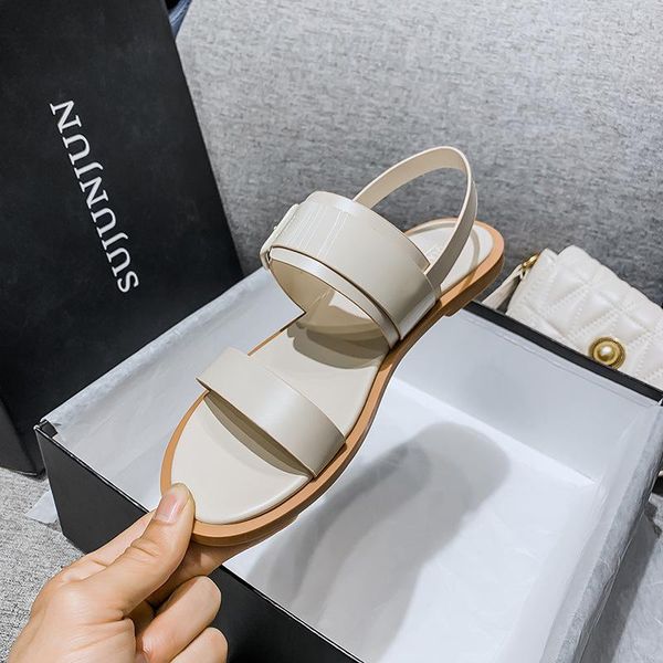 sandals 2021 summer soft bottom flat female wild comfortable open-toed students large size women's shoes, Black
sandals 2021 summer soft bottom flat female wild comfortable open-toed students large size women's shoes, Black