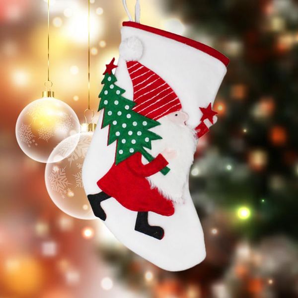 christmas decorations stocking with santa claus xmas gift candy bag party decor ornamnets festival adornment
christmas decorations stocking with santa claus xmas gift candy bag party decor ornamnets festival adornment