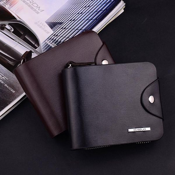 wallets pu leather solid colors zipper hasp purses retro metal decoration short male mini coin money pocket clutch, Red;black
wallets pu leather solid colors zipper hasp purses retro metal decoration short male mini coin money pocket clutch, Red;black