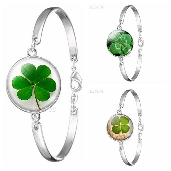 charm bracelets lucky clover jewelry bracelet round glass dome cabochon silver bangle shamrock holder women gifts, Golden;silver
charm bracelets lucky clover jewelry bracelet round glass dome cabochon silver bangle shamrock holder women gifts, Golden;silver