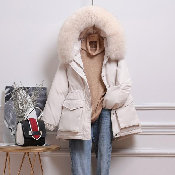 women's down & parkas women jackets winter warm real fur collar trim hood office lady pleated short slim coats outwear zyf0010, Black
women's down & parkas women jackets winter warm real fur collar trim hood office lady pleated short slim coats outwear zyf0010, Black